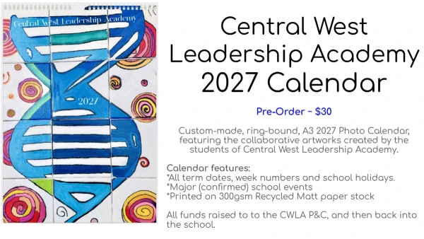 CWLA P&C 2027 Calendar Pre-Order
